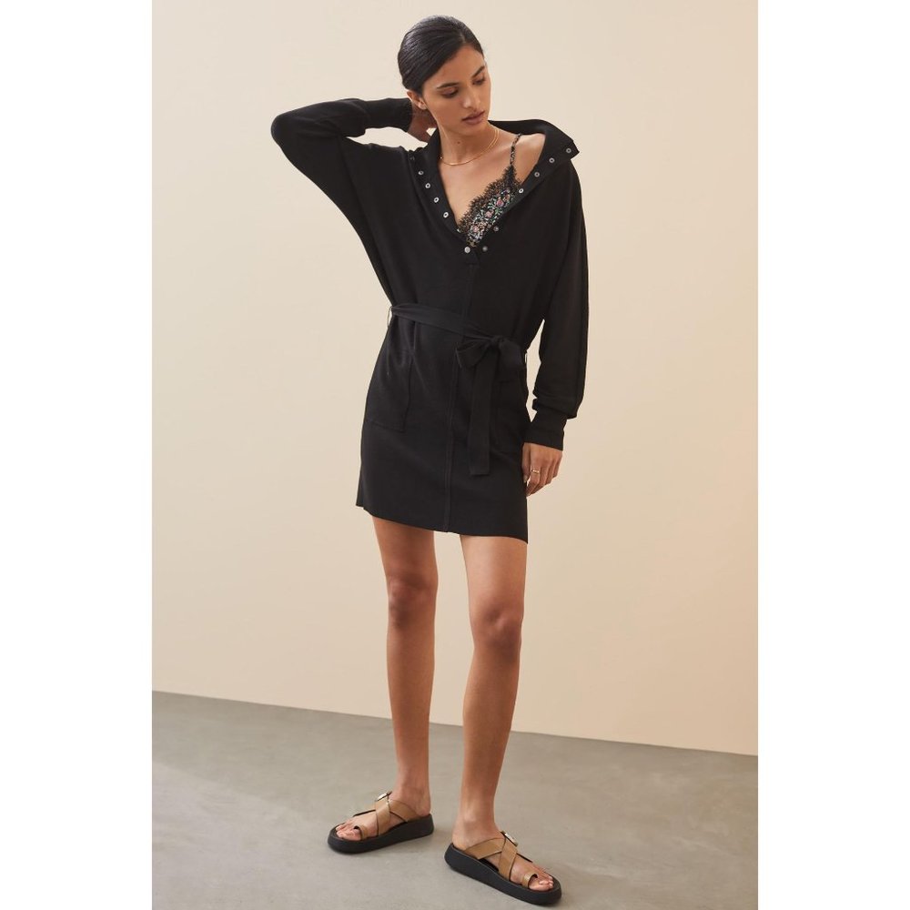NWOT Anthropologie Daily Practice Knit Polo Dress SP